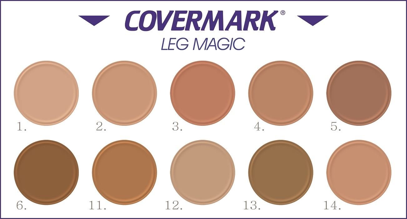 Covermark Leg Magic - Tabella Colori