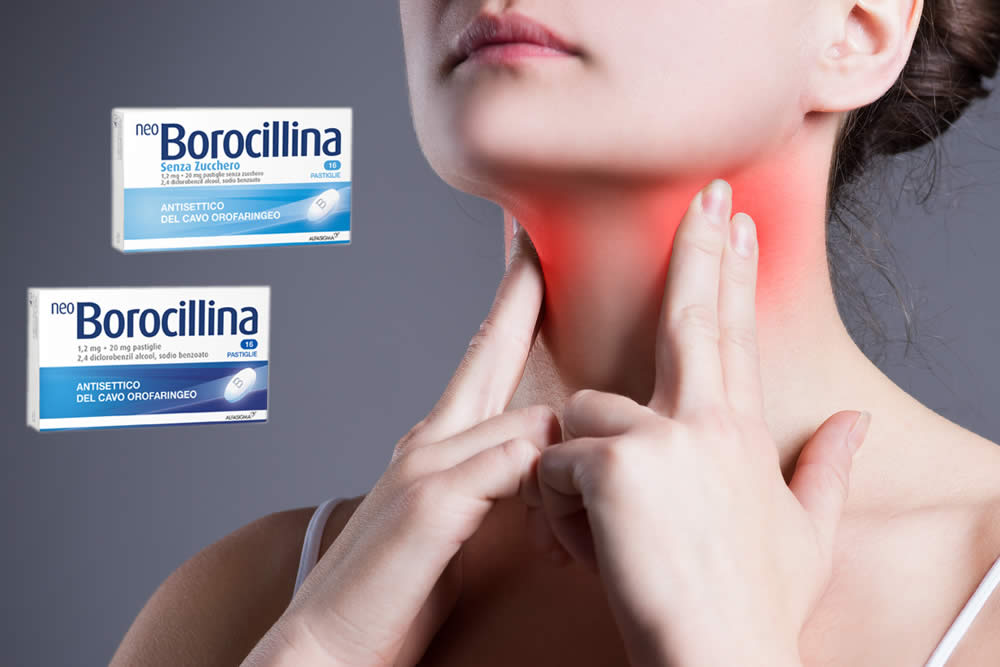 NeoBorocillina 2019 - Pastiglie Mal di Gola - Foglietto Illustrativo